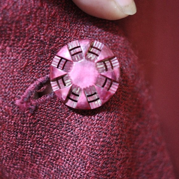 Alice Berry Vintage Red Oversize Doleman 80s Pant Suit Blazer Set Medium - Picture 14 of 16